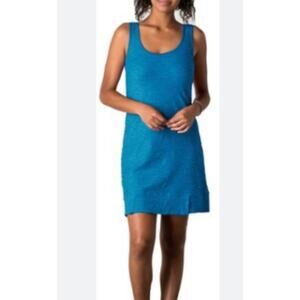 Toad&Co Samba Wave Tank Dress Medium Blue Teal